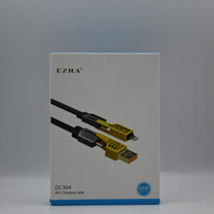 Ezra 4 in 1 PD65W Data Cable, USB-A, USB-C, USB-Micro, Lightning, DC304
