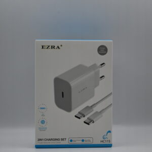 Ezra 2 in 1 USB-C Charger with USB-C Cable, HC115